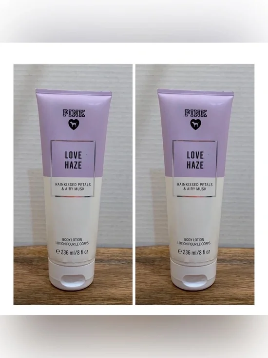 Victoria's Secret PINK Love Haze Body Lotion ~ 8 fl.oz. ( Lot of  2 )