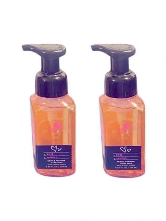 2 Aromatherapy Rose and Vanilla Hand Soap