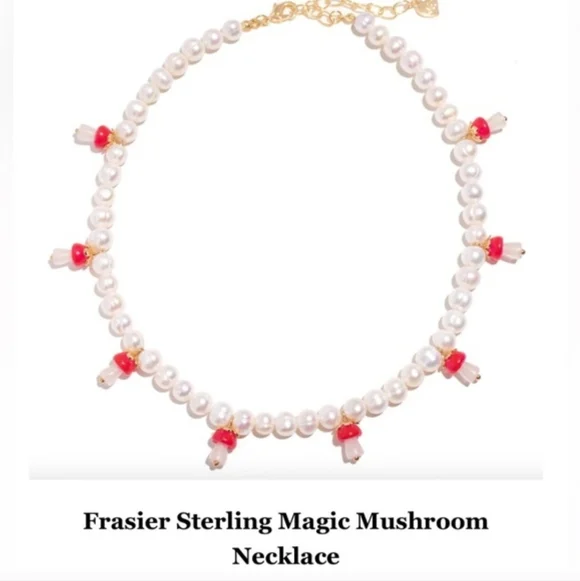 Magic Mushroom Pearl‎ Necklace Frasier Sterling