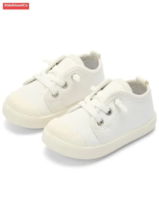 Toddler Sneakers Boys Girls Unisex Canvas Soft Sole Breathable Slip-On