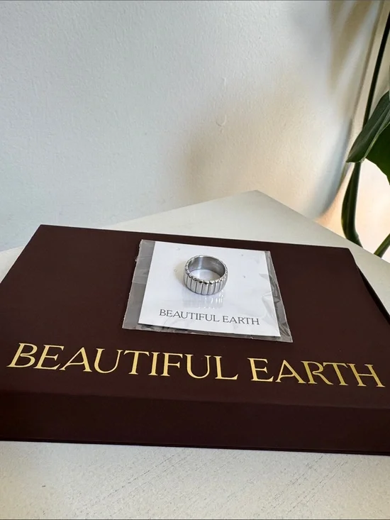 Beautiful Earth / Chunky Calira Silver Ring