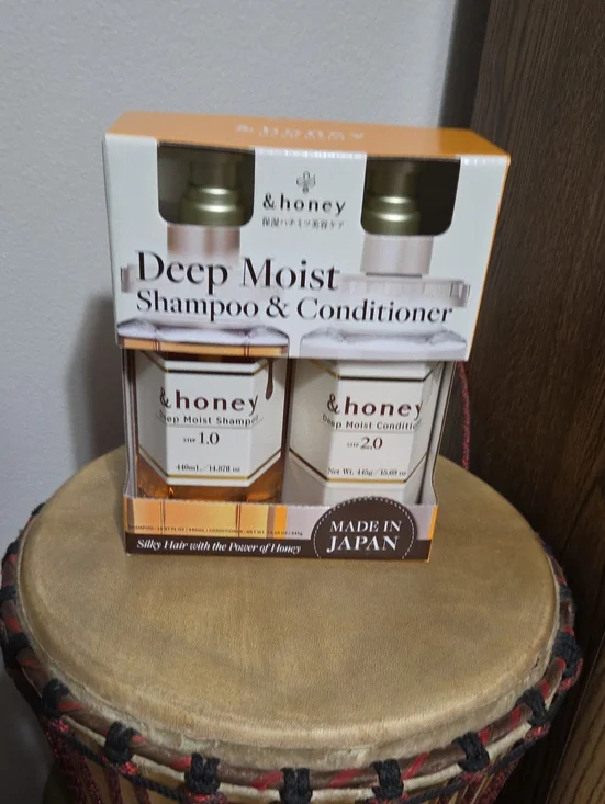 & Honey Deep Moist Shampoo & Conditioner Set - Gold/Cream