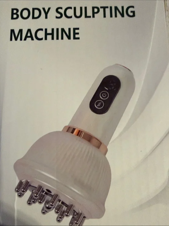 White & Gold Body Sculpting Massager - White