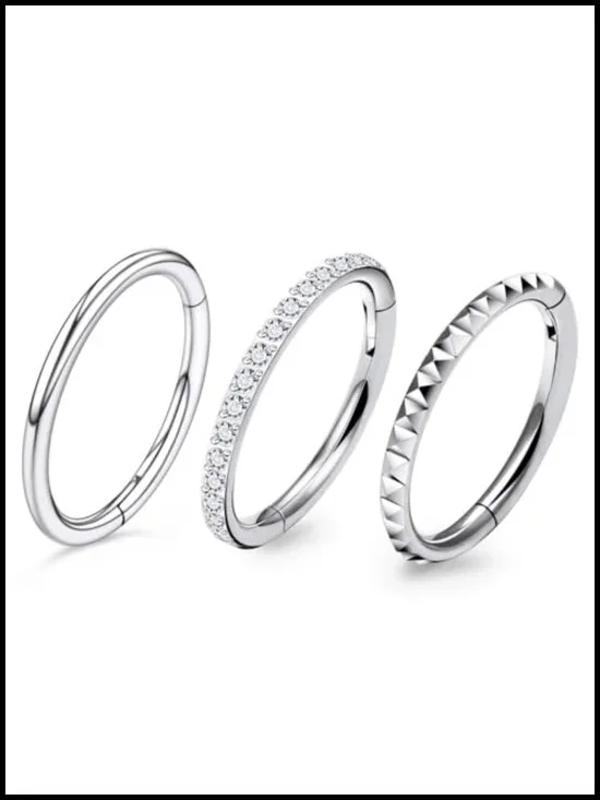 Titanium Horseshoe Septum Nose Lip Rings Piercing Jewelry