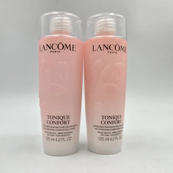 2 Lancome Tonique Confort Re-hydrating Comforting Toner 4.2 oz / 125ml Each New