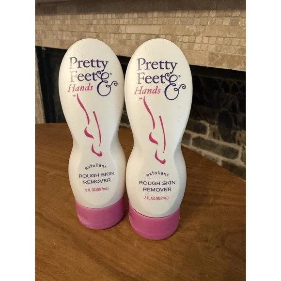 Lot of 2 Pretty Feet and Hands Exfoliant Rough Skin Remover 3oz EXP 07/28
