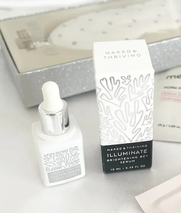 NAKED & THRIVING Illuminate Face Serum Hyaluronic Acid Organic Vegan Skin Care