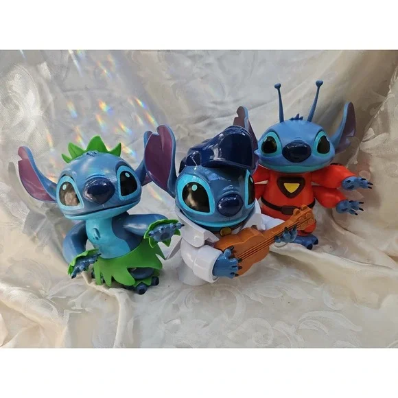 3 Disney Lilo & Stitch Figures Dancing 8