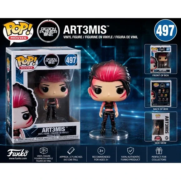 Funko‎ Pop Movies Ready Player One Art3mis 497 Vinyl Figure Collectible