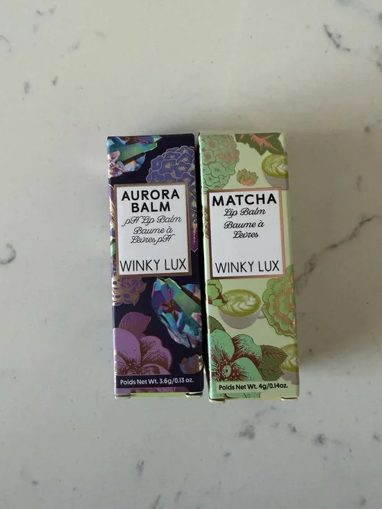 Winky Lux Aurora Balm & Matcha Lip Balm Duo