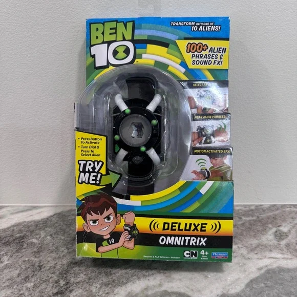 Ben 10 Deluxe Omnitrix Watch Playmates Toys 100+ Phrases Sound FX 76931 NIB