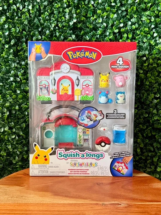 Squish-a-longs Pokémon Center Playset