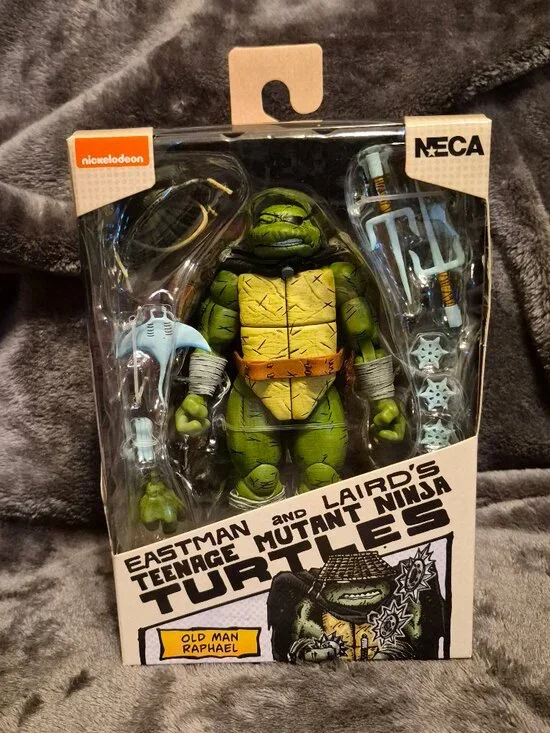 NECA TMNT Eastman & Laird's Old Man Raphael Ninja Turtles Action Figure SEALED