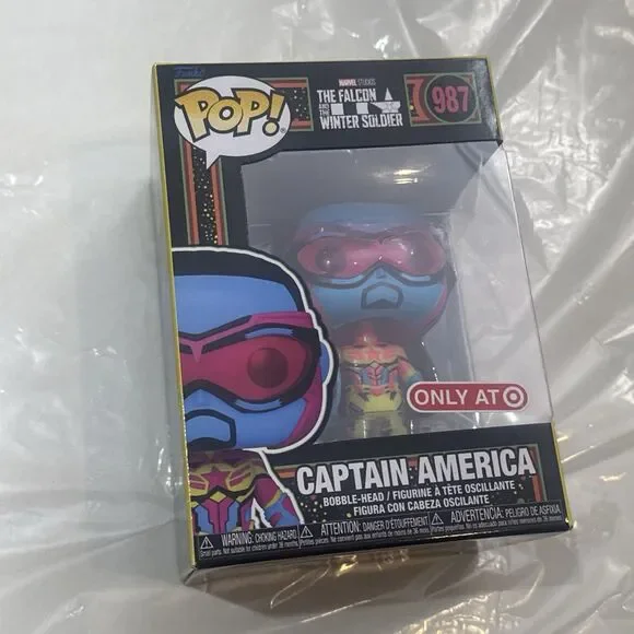 Funko Pop! Vinyl: Marvel - Captain America (Black Light) - Target (Exclusive)