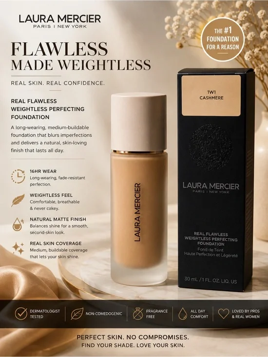 laura mercier Flawless Weightless Foundation - Cashmere Beige