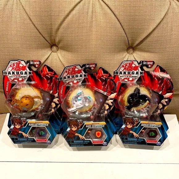 Lot of 3 Bakugan Brawlers Battle Planet NIP
