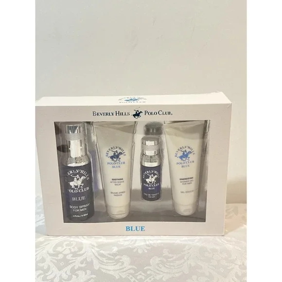 Beverly Hills Polo‎ Club Blue for Men Exclusive 4-Piece Set