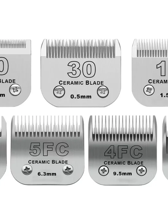 Dog Grooming Ceramic Blades Set,Compatible with Andis,Oster A5,Wahl KM10