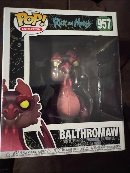 New-Balthromaw the Dragon 6 Inch Rick and Morty Funko Pop Animation #957