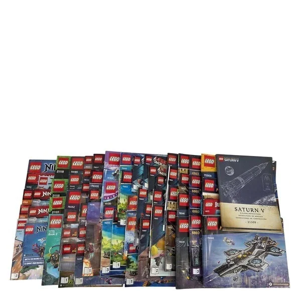 Lego Instruction Manual Only 60+ Plus‎ Lot Ninjago Minecraft Heroes 21309 76042