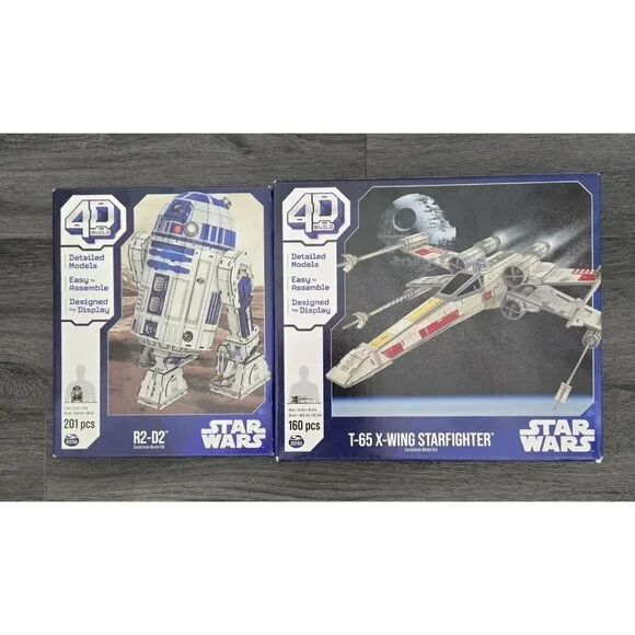 4D Build‎ Star Wars R2-D2 & T-65 X-Wing Starfighter Cardstock 3D Model Kits