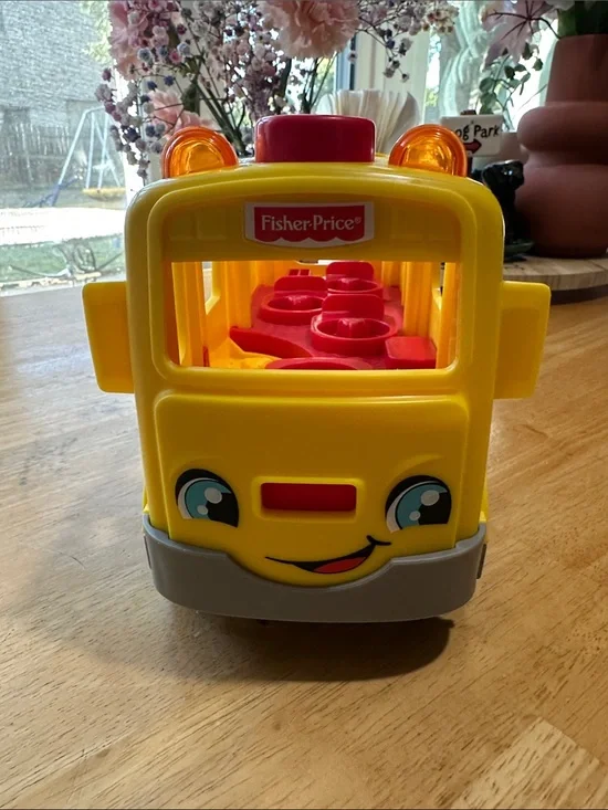 Fisher-Price Yellow and Red School Bus. Sounds work. Lights Work.