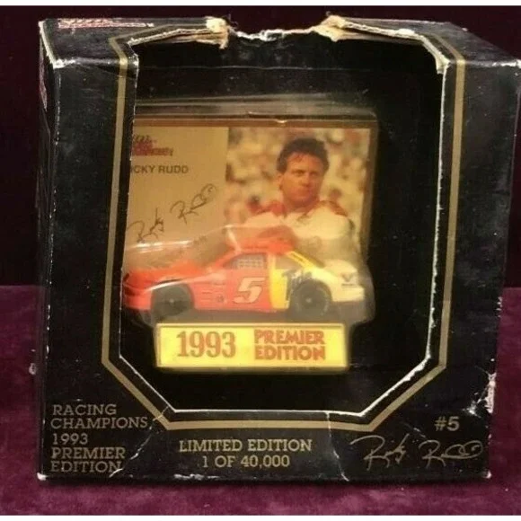 Nascar‎ Ricky Rudd Tide #5 1993 Premier Edition Ford 1:64 Scale Car Box Torn