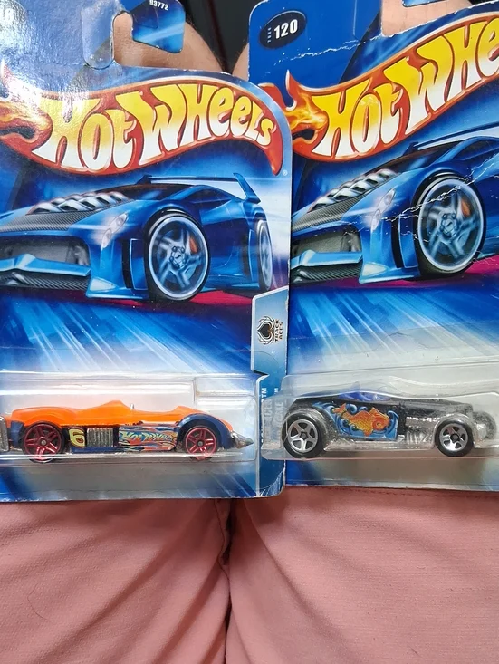 Kids Toy Car - Orange and Silver Die-Cast Vehicles