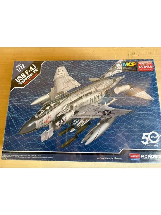 Academy 12515 1/72 USN F-4J Phantom II Showtime 100 MCP Plastic Model Jet Kit