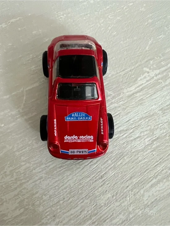 DARDA Red CAR PULL BACK TOY MADE IN WEST GERMANY DARDA MOTOR
