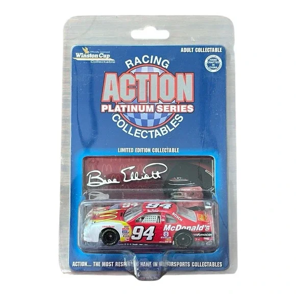 Bill Elliott #94 McDonalds 1996 Ford Action Platinum 1:64 Scale Die Cast
