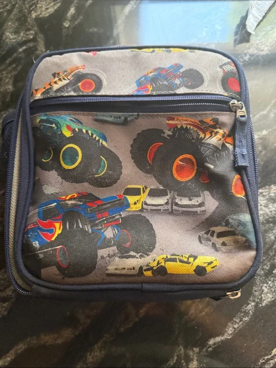 Kids Monster Truck Lunch Bag - Blue