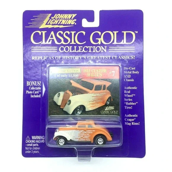 Johnny Lightning Classic Gold 1933 '33 Custom Willys Coupe Car‎ Diecast 1/64