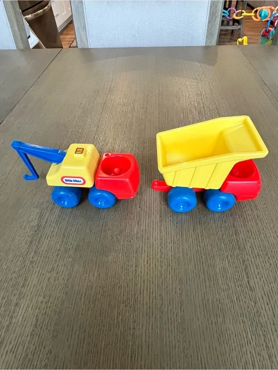 Set of Two Vintage Little Tikes Trucks