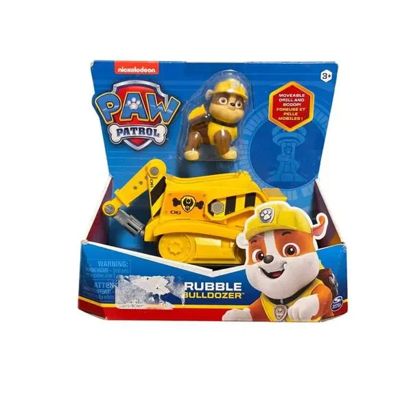 Nickelodeon Paw Patrol Rubble Bulldozer Playset Play 2017 Spin Master New