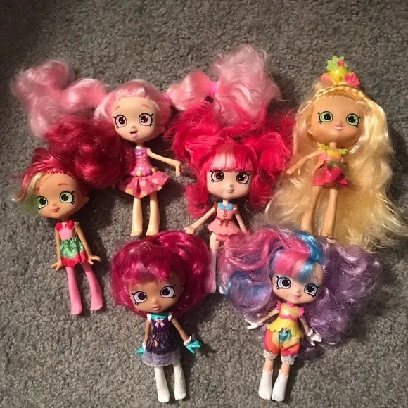 Shopkins shoppie dolls set of 6