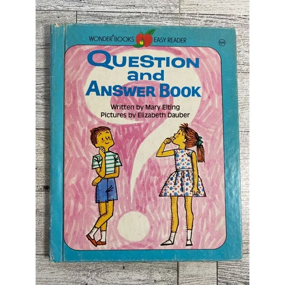Question and Answer Book‎ by Mary Elting 1981 Wonder Books Easy Reader Hardcover