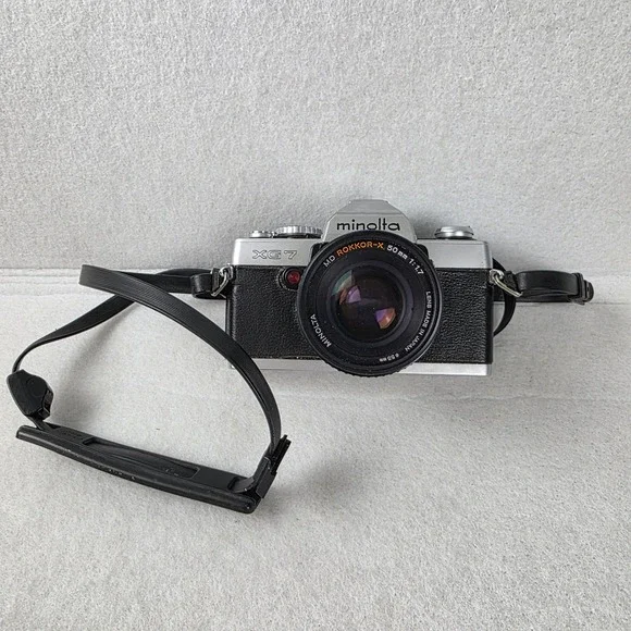 Minolta XG-7 35mm SLR Film Camera MD Rokkor-X 50mm f/1.7 Lens Tested