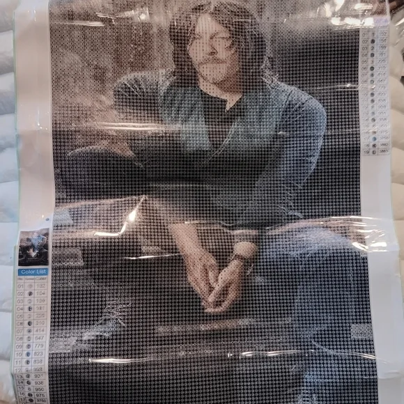The Walking Dead Diamond Painting Kit Daryl Dixon/Norman Reedus 30x40