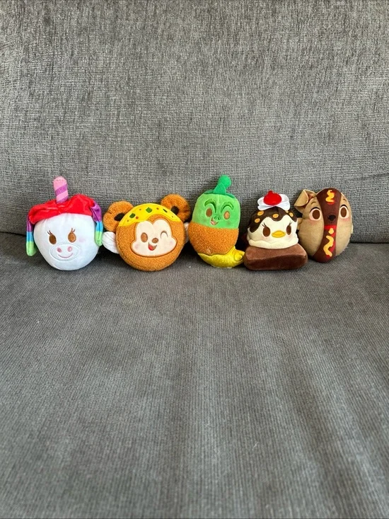 Disney Munchlings Plush Lot Pascal Daisy Mickey Tramp Unicorn