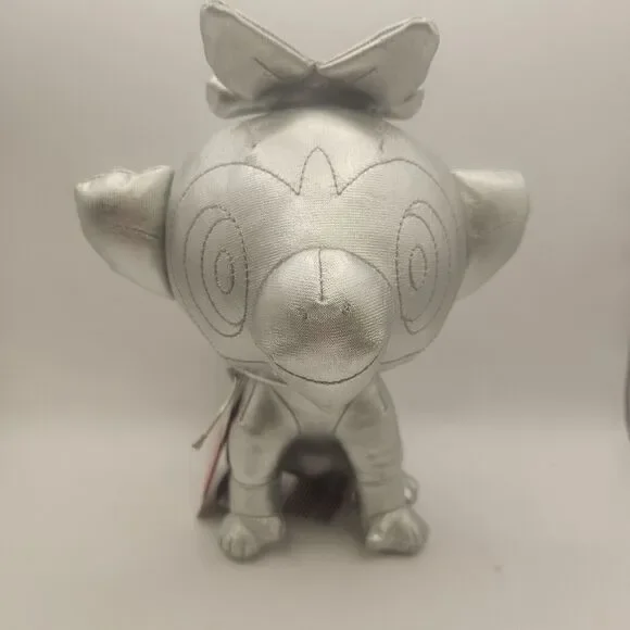 Pokemon 25th Anniversary Silver Grookey Plush‎ Stuffed Animal 8