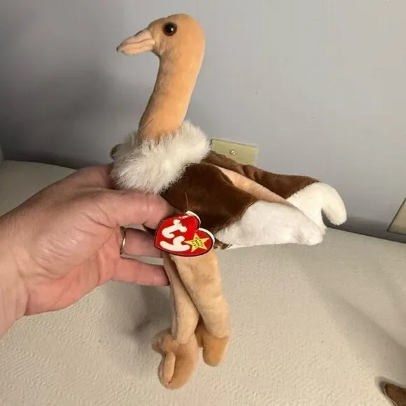 RARE ty beanie baby Stretch The Ostrich 1997 with tag