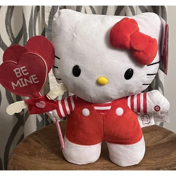 Hello‎ Kitty Valentine Plush Heart Wings Red Outfit Be Mine