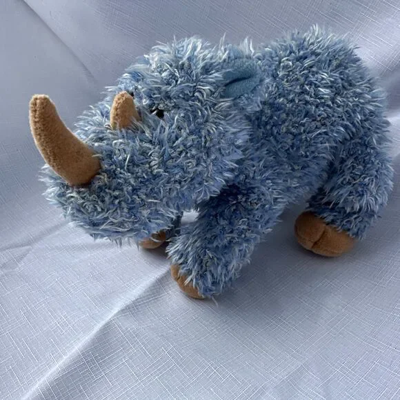 GUND Heads & Tales Blue Rhino Plush Stuffed Animal, 6-14 in, Ages 3-5 Years