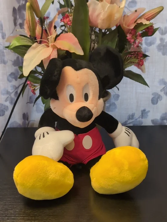 Disney Mickey Mouse Plush - Black, Red, Yellow