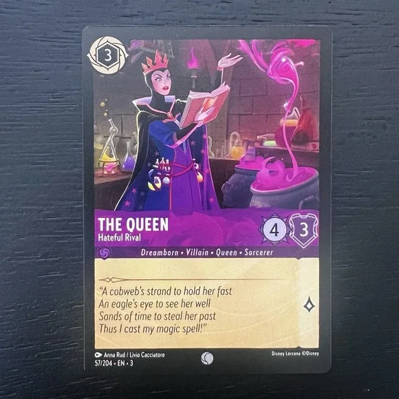 Disney Lorcana The Queen Hateful Rival #57/204‎ EN Common