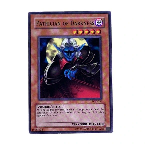 Yu-Gi-Oh!‎ Trading Card Game Patrician of Darkness LOD-058 Super Rare Zombie