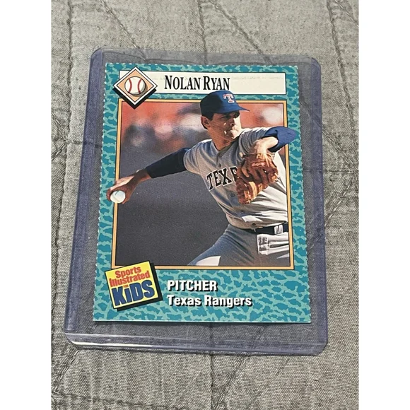 Nolan Ryan 1989 Sports Illustrated Kids Texas Rangers Card