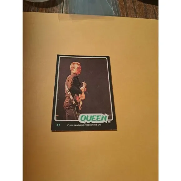 Vintage 1979 Raincloud Productions Queen Trading Card #47 Rock Band Memorabilia