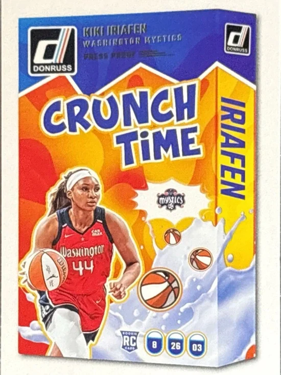 Panini Donruss Crunch Time Kiki Iriafen Rookie Basketball Card